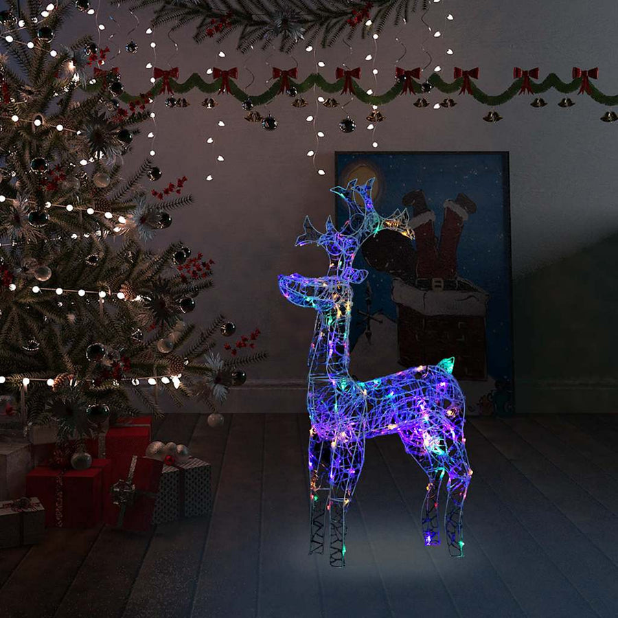 Kerstversiering Rendier 90 Led's Acryl Multikleur 1 60 x 16 x 100 cm