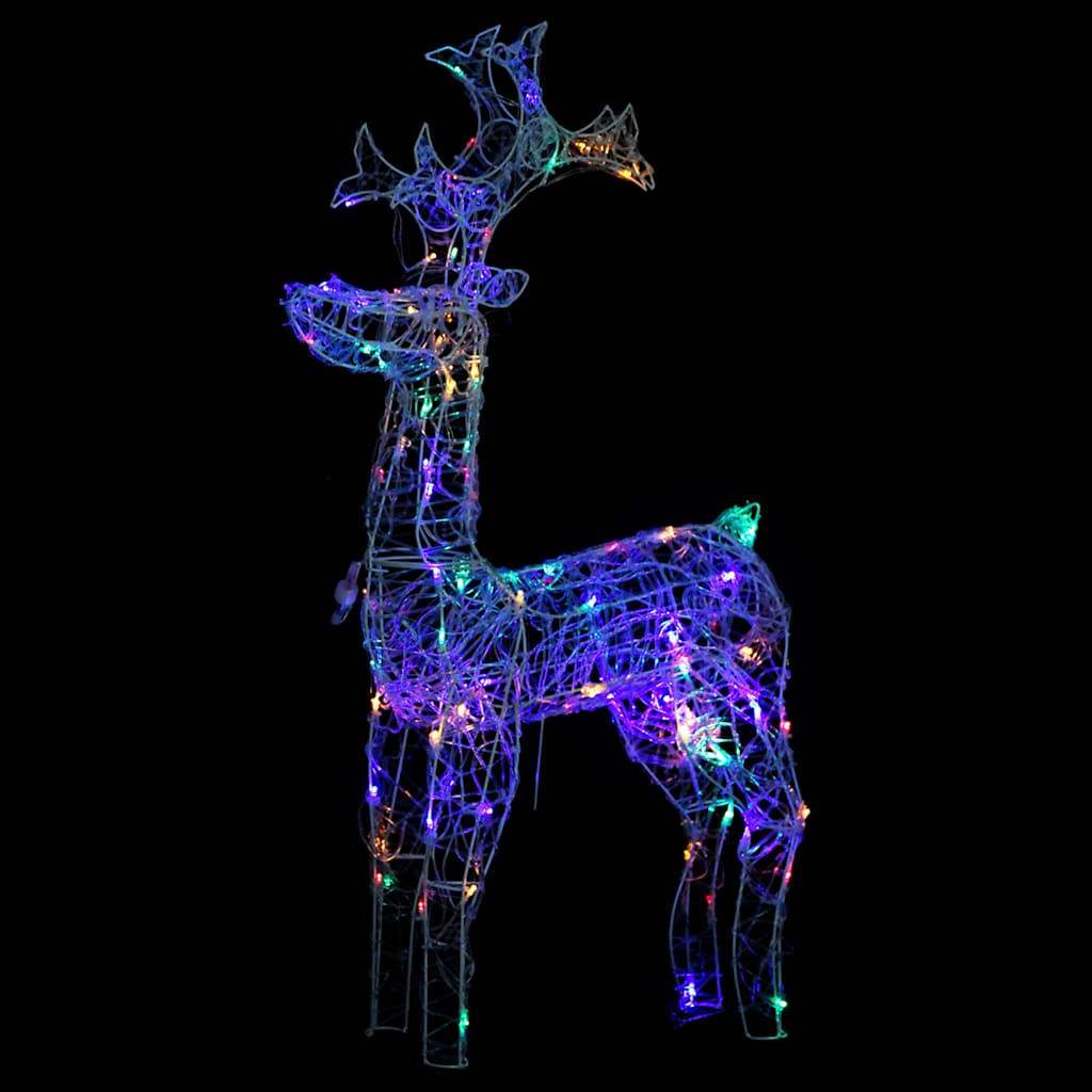 Kerstversiering Rendier 90 Led's Acryl Multikleur 1 60 x 16 x 100 cm