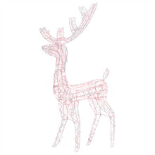 Kerstversiering rendier 140 LED's 120 cm acryl warmwit
