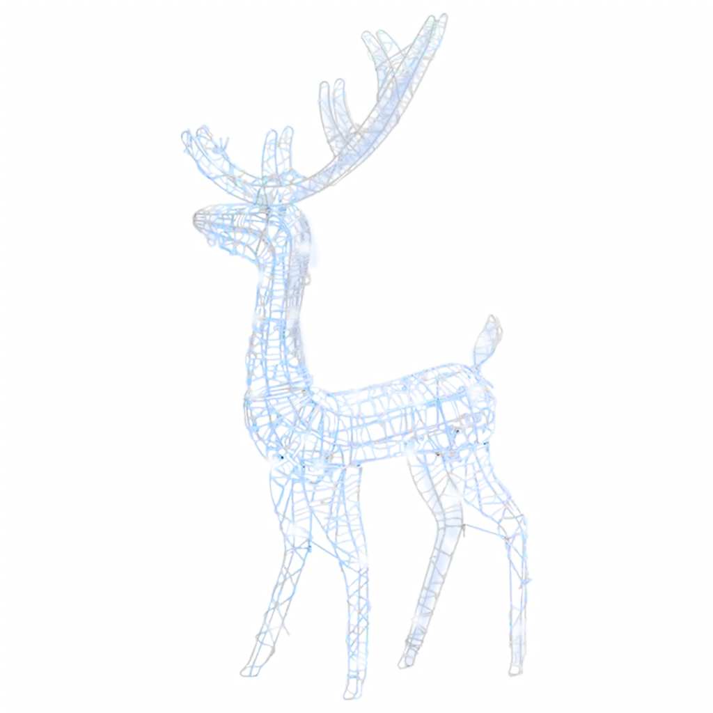 Kerstversiering Rendier 140 Led's 120 Cm Acryl Koudwit 1