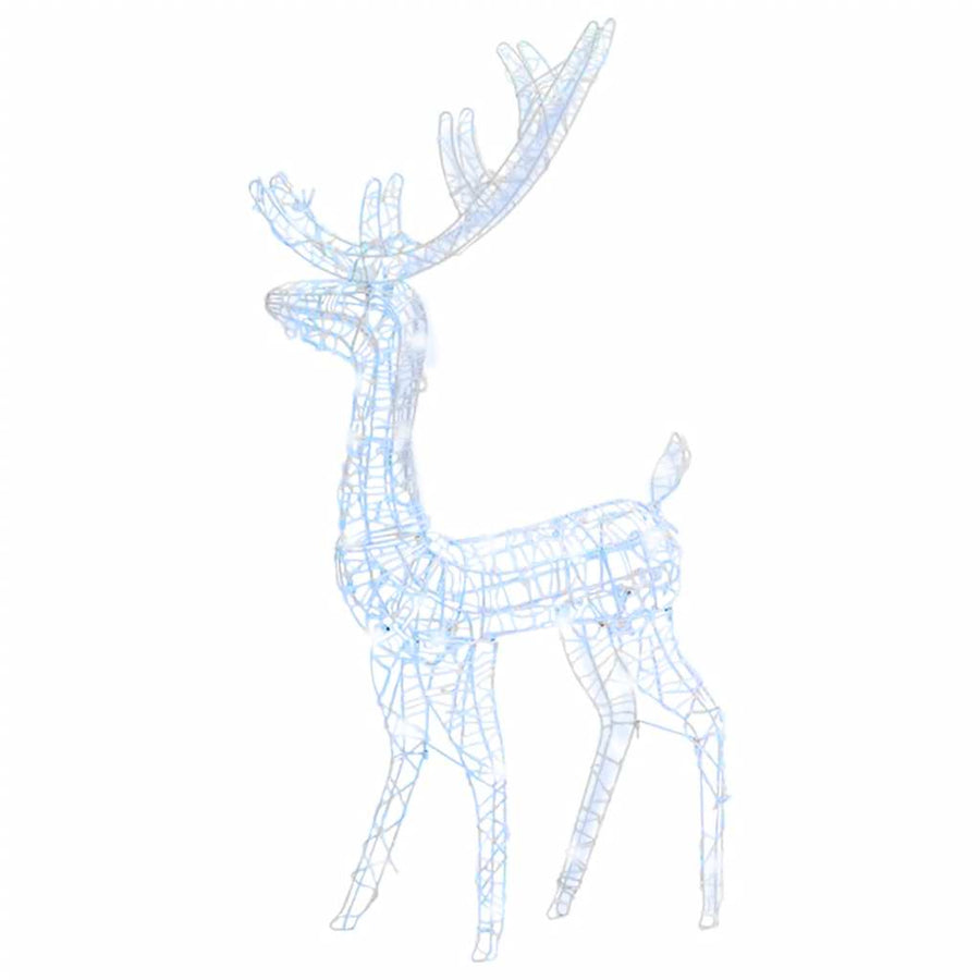 Kerstversiering Rendier 140 Led's 120 Cm Acryl Koudwit 1