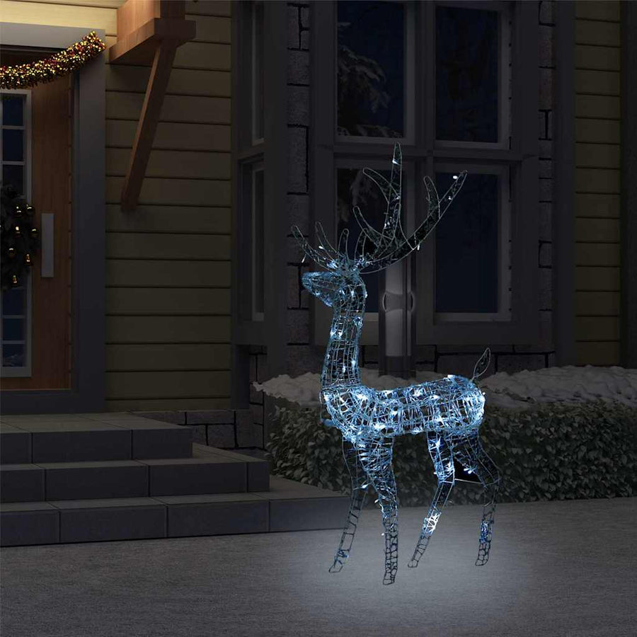 Kerstversiering Rendier 140 Led's 120 Cm Acryl Koudwit 1