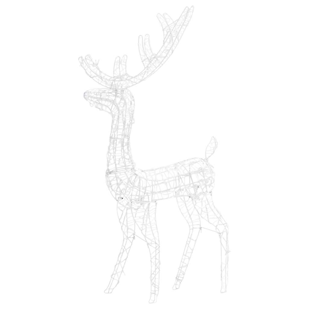 Kerstversiering Rendier 140 Led's 120 Cm Acryl Koudwit 1