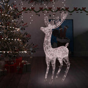 Kerstdecoratie rendier 180 cm 250 LED warmwit acryl