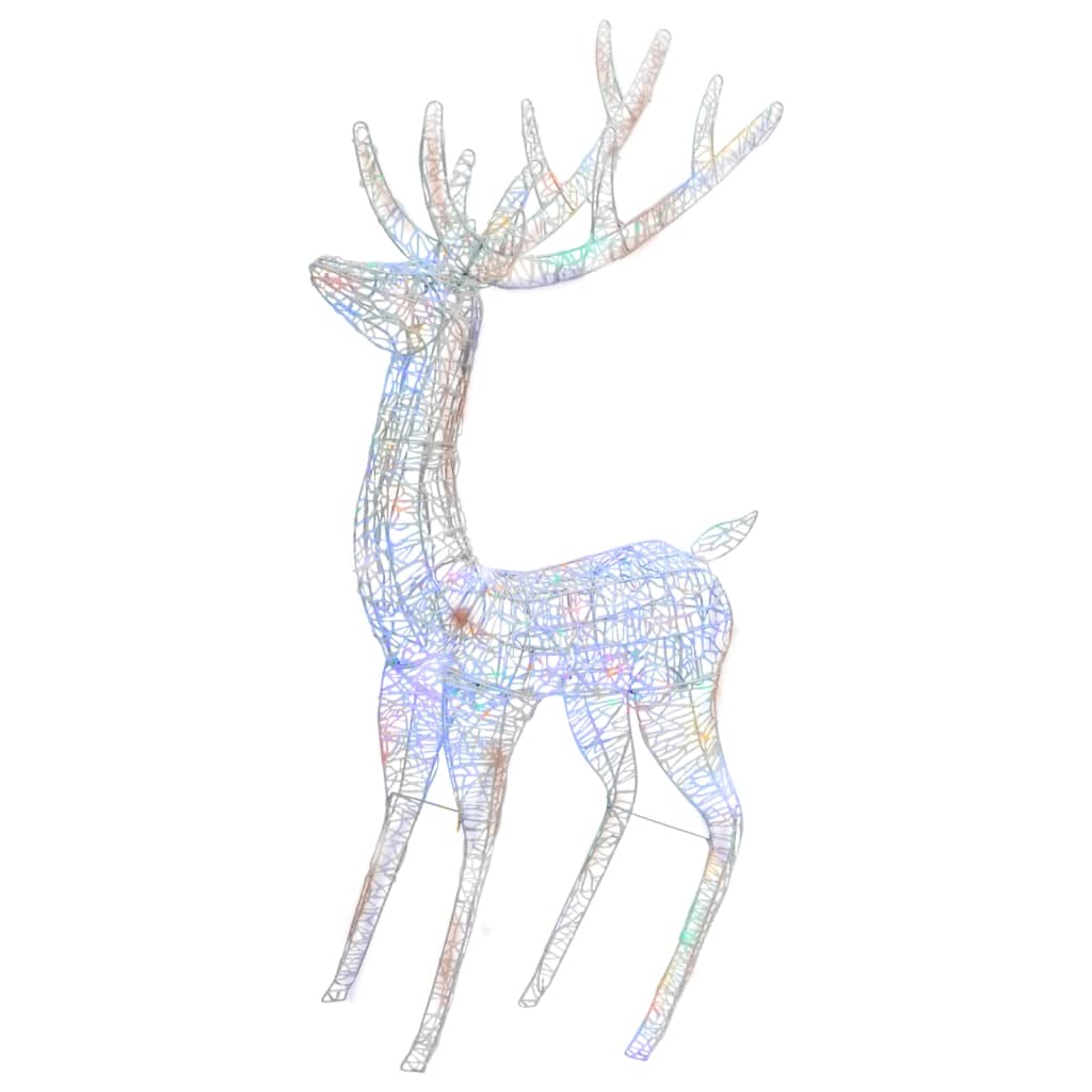 Kerstdecoratie Rendier 250 Led's Meerkleurig 180 Cm Acryl Multikleur 1