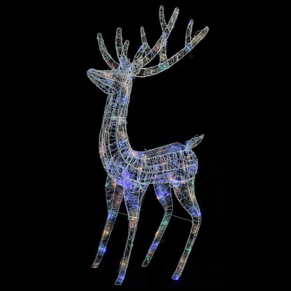 Kerstdecoratie Rendier 250 Led's Meerkleurig 180 Cm Acryl Multikleur 1