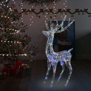 Kerstdecoratie Rendier 180 cm 250 LED's meerkleurig acryl