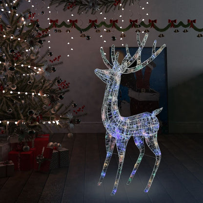 Kerstdecoratie Rendier 250 Led's Meerkleurig 180 Cm Acryl Multikleur 1