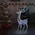 Kerstdecoratie Rendier 250 Led's Meerkleurig 180 Cm Acryl