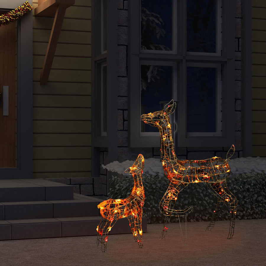 Kerstversiering Rendierfamilie 160 Led Meerkleurig Acryl