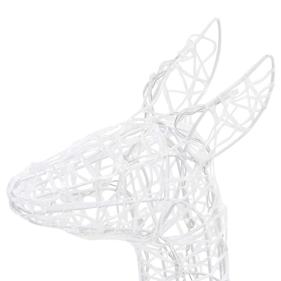 Kerstversiering Rendierfamilie 300 Led's Acryl Warmwit
