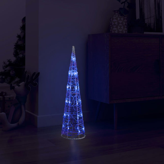 Lichtkegel Decoratief Led Acryl 60 cm Blauw