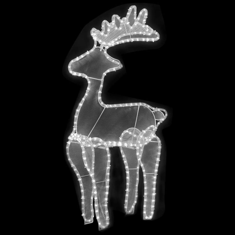 Kerstversiering Rendier Met Mesh 306 Led's 60X24X89 Cm