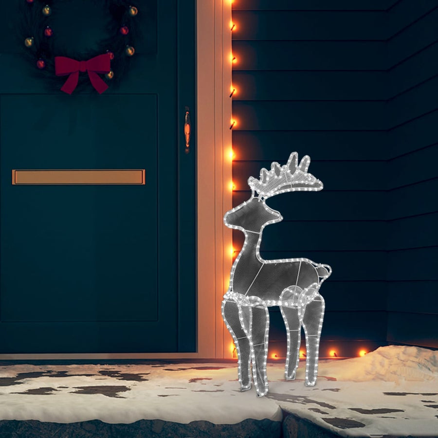 Kerstversiering Rendier Met Mesh 306 Led's 60X24X89 Cm