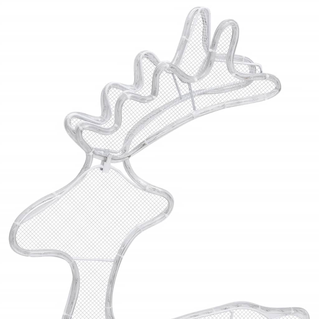 Kerstversiering Rendier Met Mesh 306 Led's 60X24X89 Cm