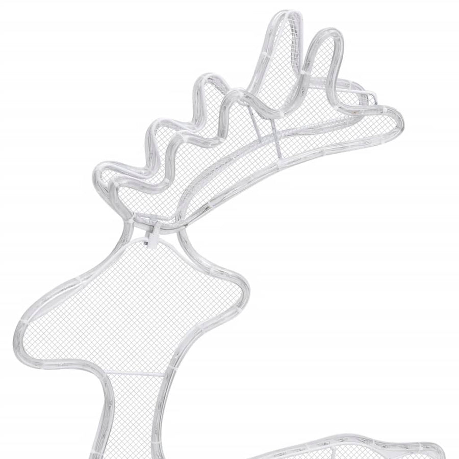 Kerstversiering Rendier Met Mesh 306 Led's 60X24X89 Cm