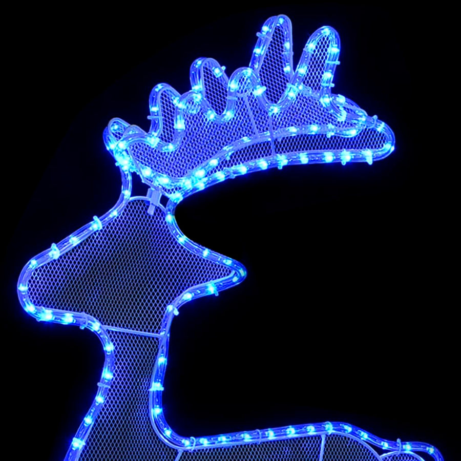 Kerstversiering Rendier Met Mesh 306 Led's 60X24X89 Cm