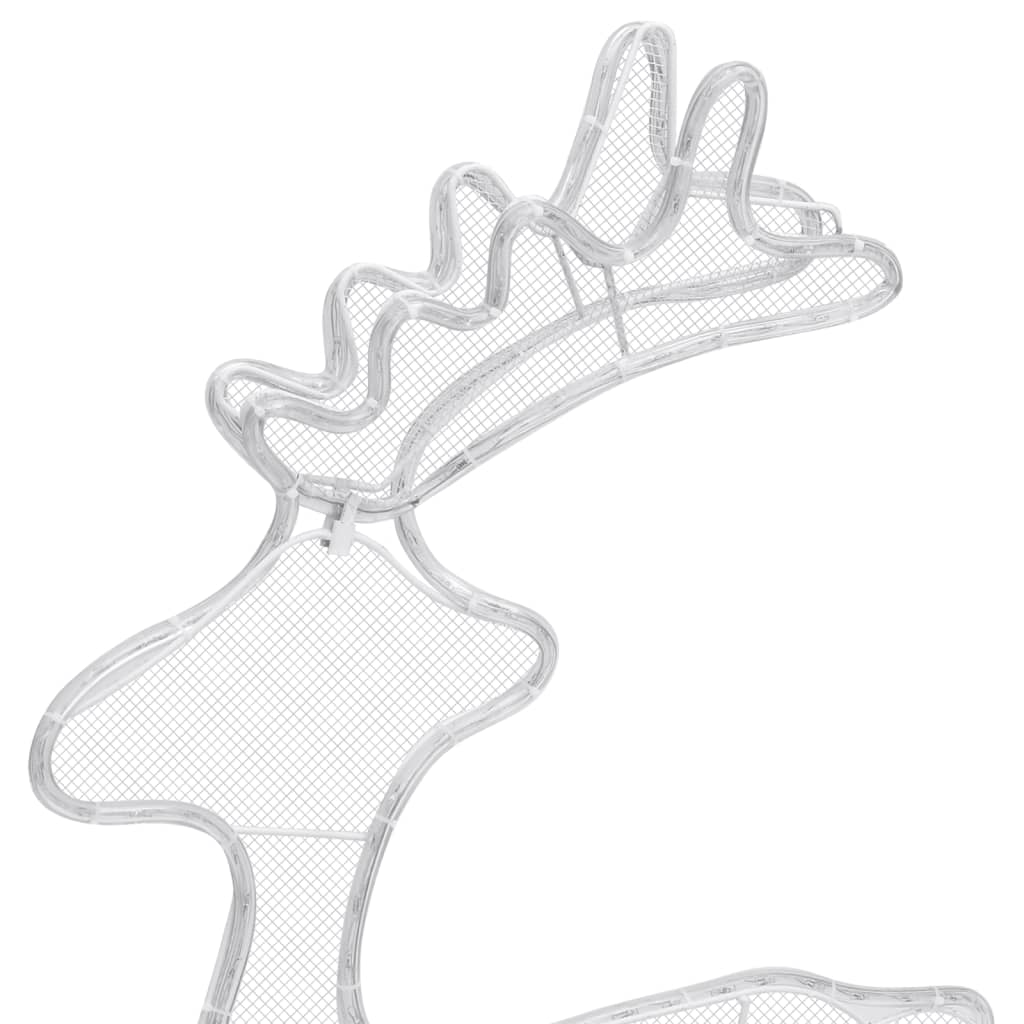 Kerstversiering Rendier Met Mesh 306 Led's 60X24X89 Cm