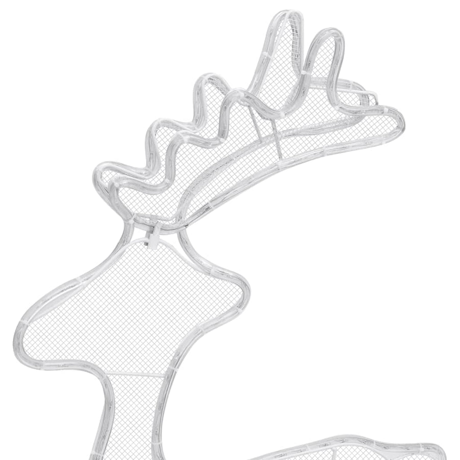 Kerstversiering Rendier Met Mesh 306 Led's 60X24X89 Cm