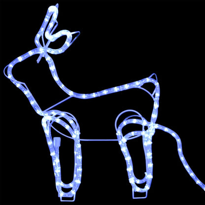 Buitenkerstversiering Rendier En Slee 252 Led's