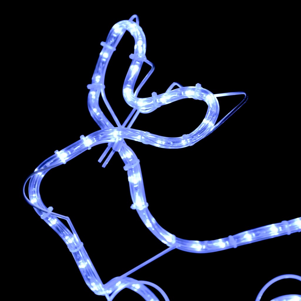 Buitenkerstversiering Rendier En Slee 252 Led's