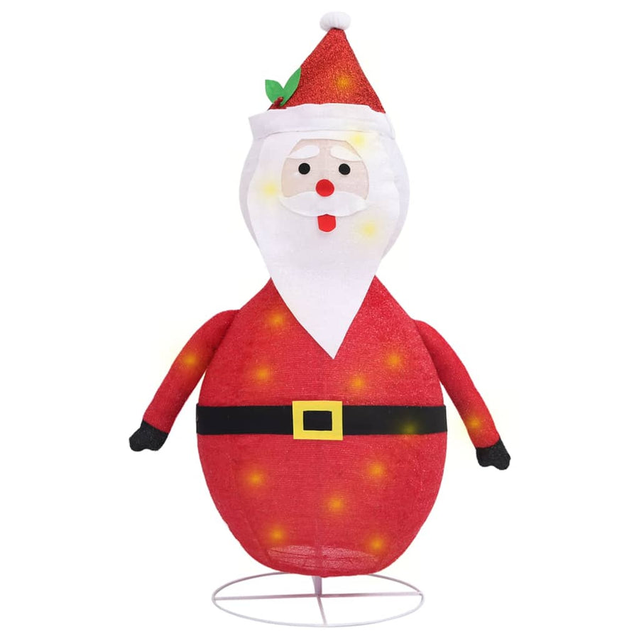 Decoratieve Kerstman Led Luxe Stof 120 Cm