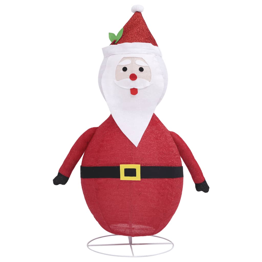 Decoratieve Kerstman Led Luxe Stof 120 Cm