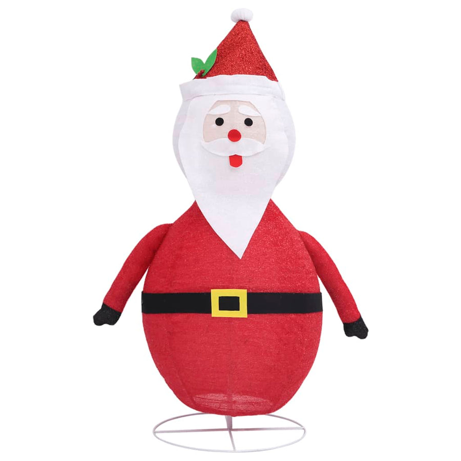 Decoratieve Kerstman Led Luxe Stof 120 Cm
