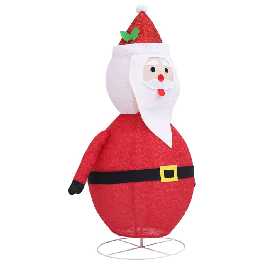 Decoratieve Kerstman Led Luxe Stof 120 Cm