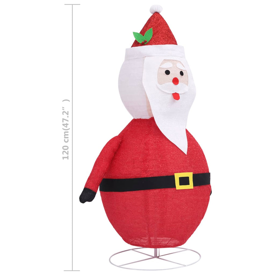 Decoratieve Kerstman Led Luxe Stof 120 Cm