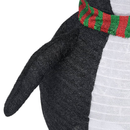 Kerstpinguïn Decoratief Led Luxe Stof 60 cm
