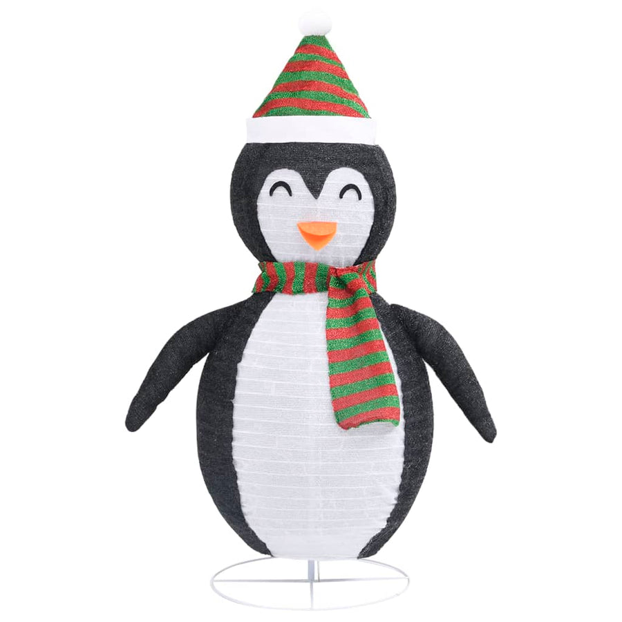 Kerstpinguïn Decoratief Led Luxe Stof 120 cm