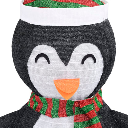 Kerstpinguïn Decoratief Led Luxe Stof 120 cm