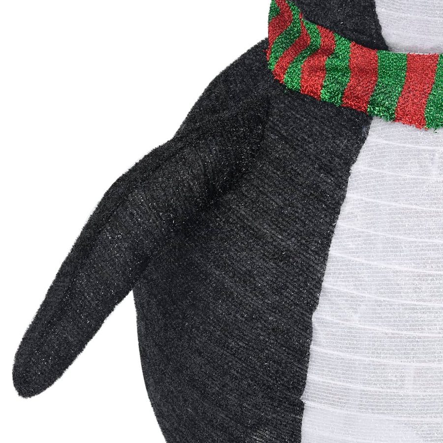Kerstpinguïn Decoratief Led Luxe Stof 120 cm
