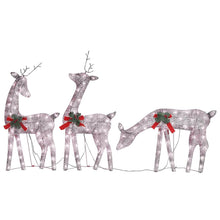 Rendierfamilie Kerstmis Warmwit 270X7X90 Cm Mesh Kleurig 3