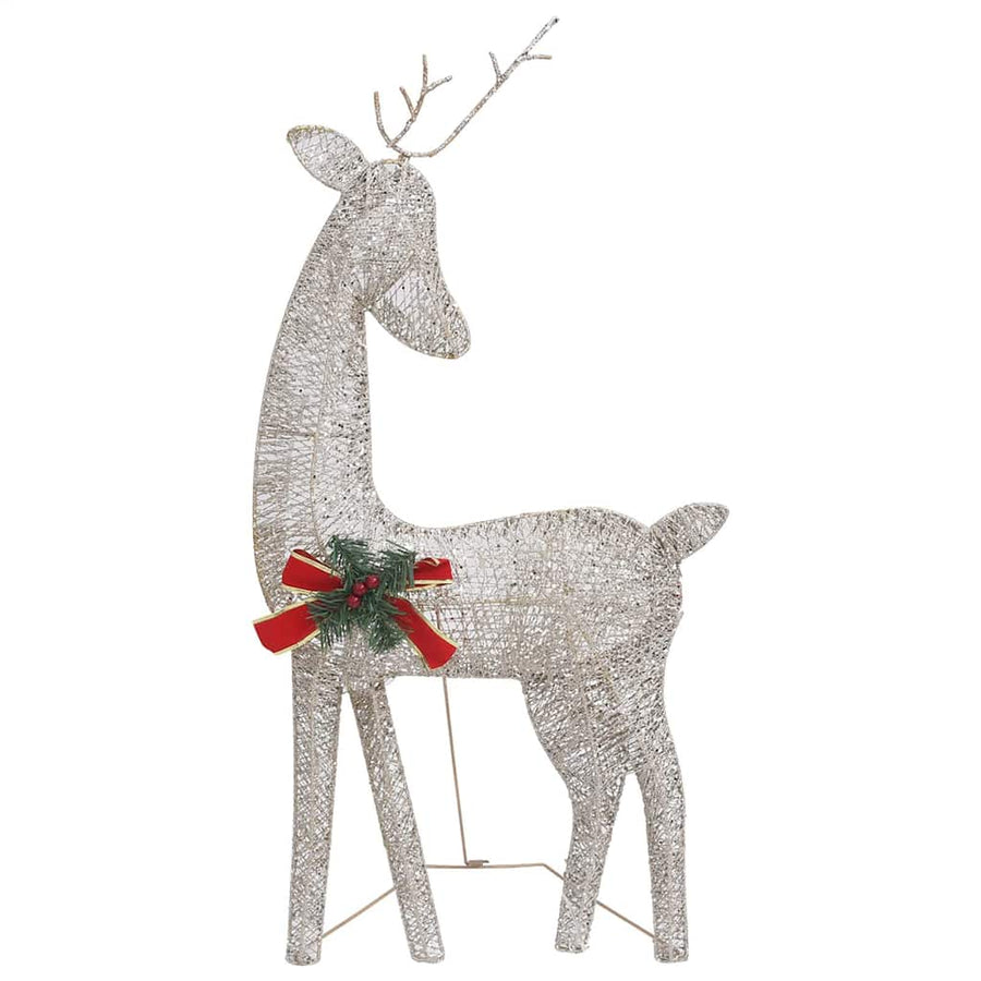 Rendierfamilie Kerstmis Warmwit 270X7X90 Cm Mesh Kleurig 3