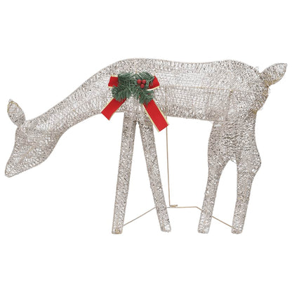 Rendierfamilie Kerstmis Warmwit 270X7X90 Cm Mesh Kleurig 3