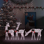 Kerstverlichting rendierfamilie 270x7x90 cm warmwit goud
