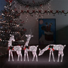 Rendierfamilie Kerstmis Warmwit 270X7X90 Cm Mesh Goudkleurig