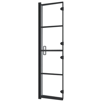 Douchewand Inklapbaar Zwart 80 x 140 cm