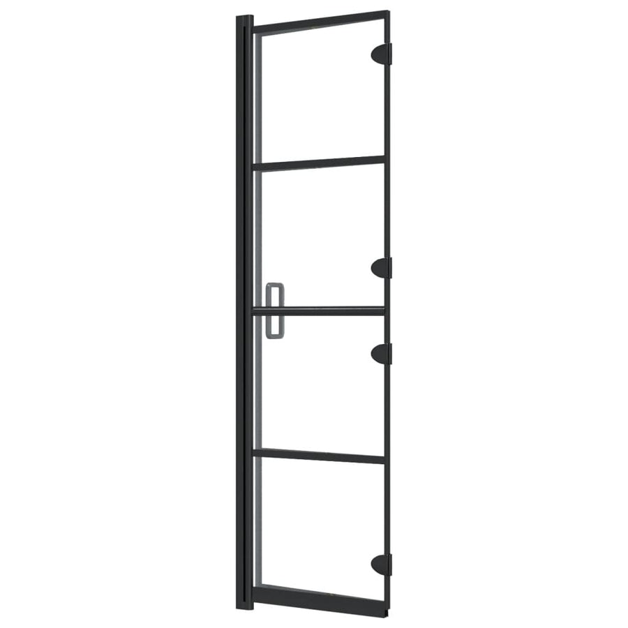 Douchewand Inklapbaar Zwart 80 x 140 cm