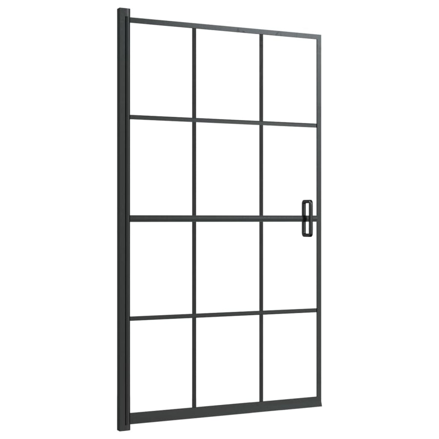 Douchewand Esg Zwart 80 x 140 cm