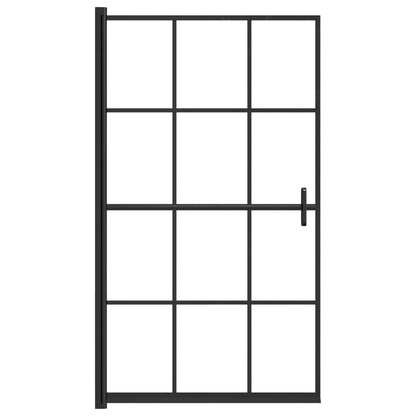 Douchewand Esg Zwart 80 x 140 cm
