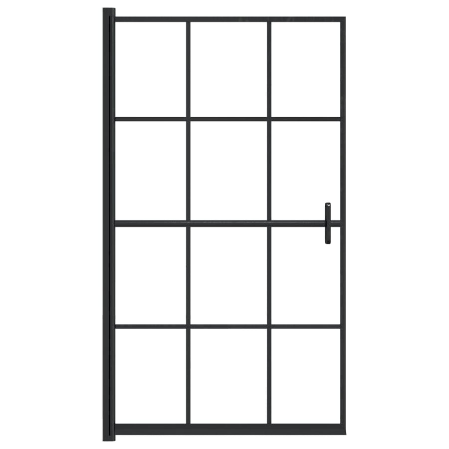 Douchewand Esg Zwart 80 x 140 cm