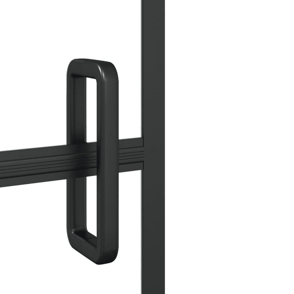 Douchewand Esg Zwart 80 x 140 cm