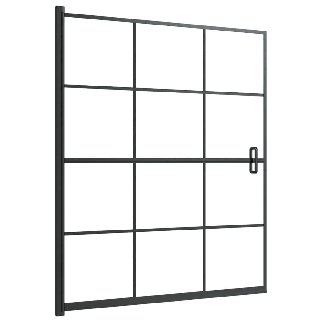 Douchewand Esg Zwart 116 x 140 cm