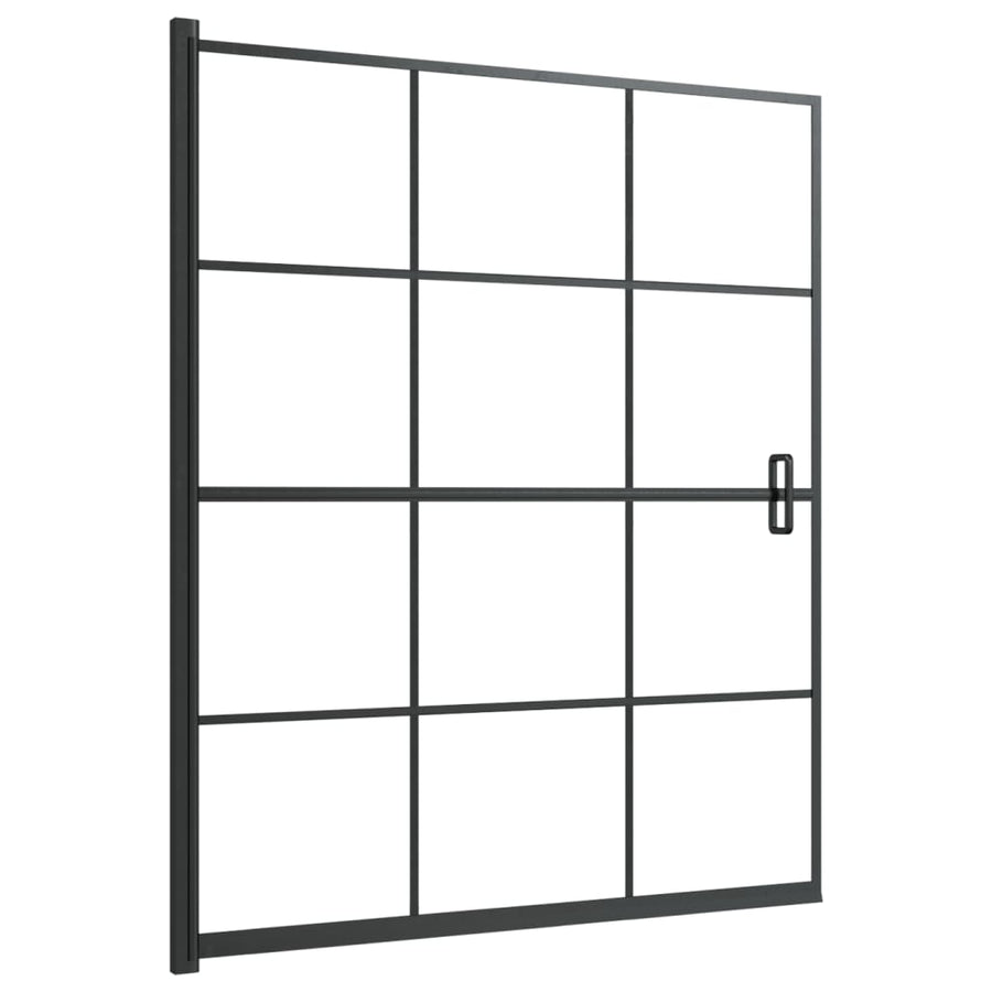 Douchewand Esg Zwart 116 x 140 cm