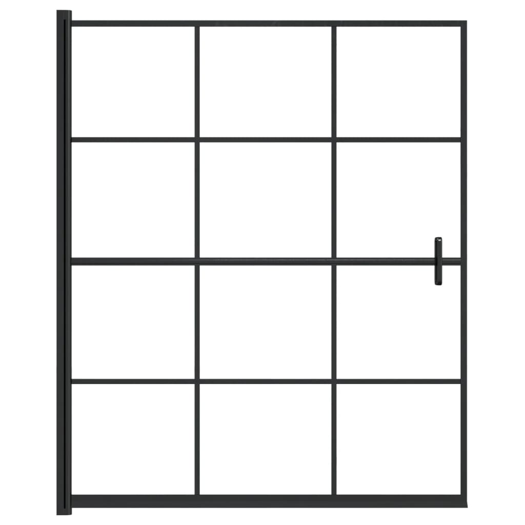 Douchewand Esg Zwart 116 x 140 cm