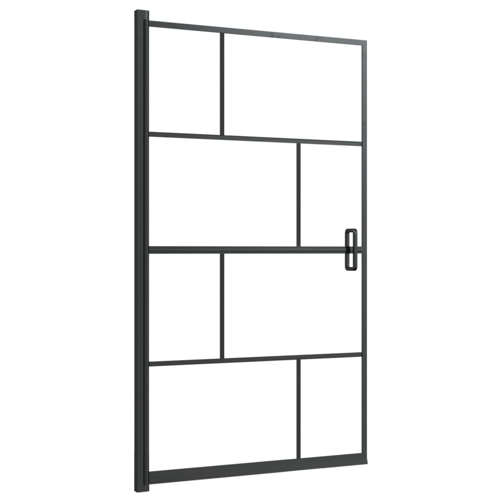 Douchewand Esg Zwart 80 x 140 cm