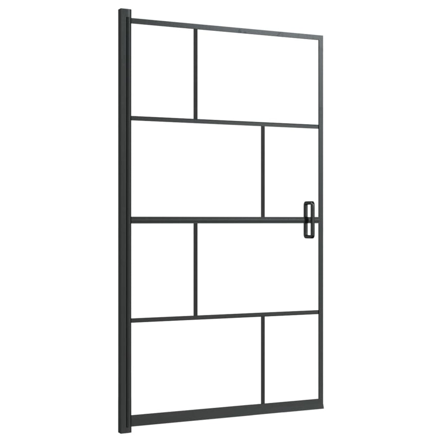 Douchewand Esg Zwart 80 x 140 cm